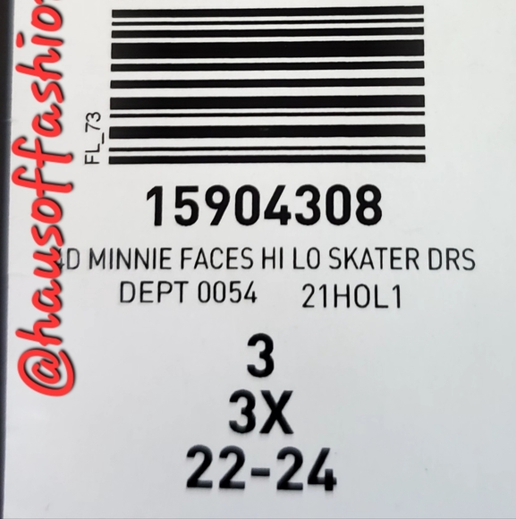 TORRID DISNEY Sparkle & Shine "Silver Minnie Mouse" Hi-Lo Skater Dress! NWT! - Picture 7 of 7